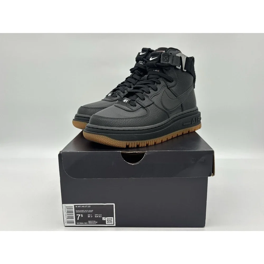 Nike Air Force 1 High Utility 2.0 Black Medium Brown 2021 DC3584-001 Full Box